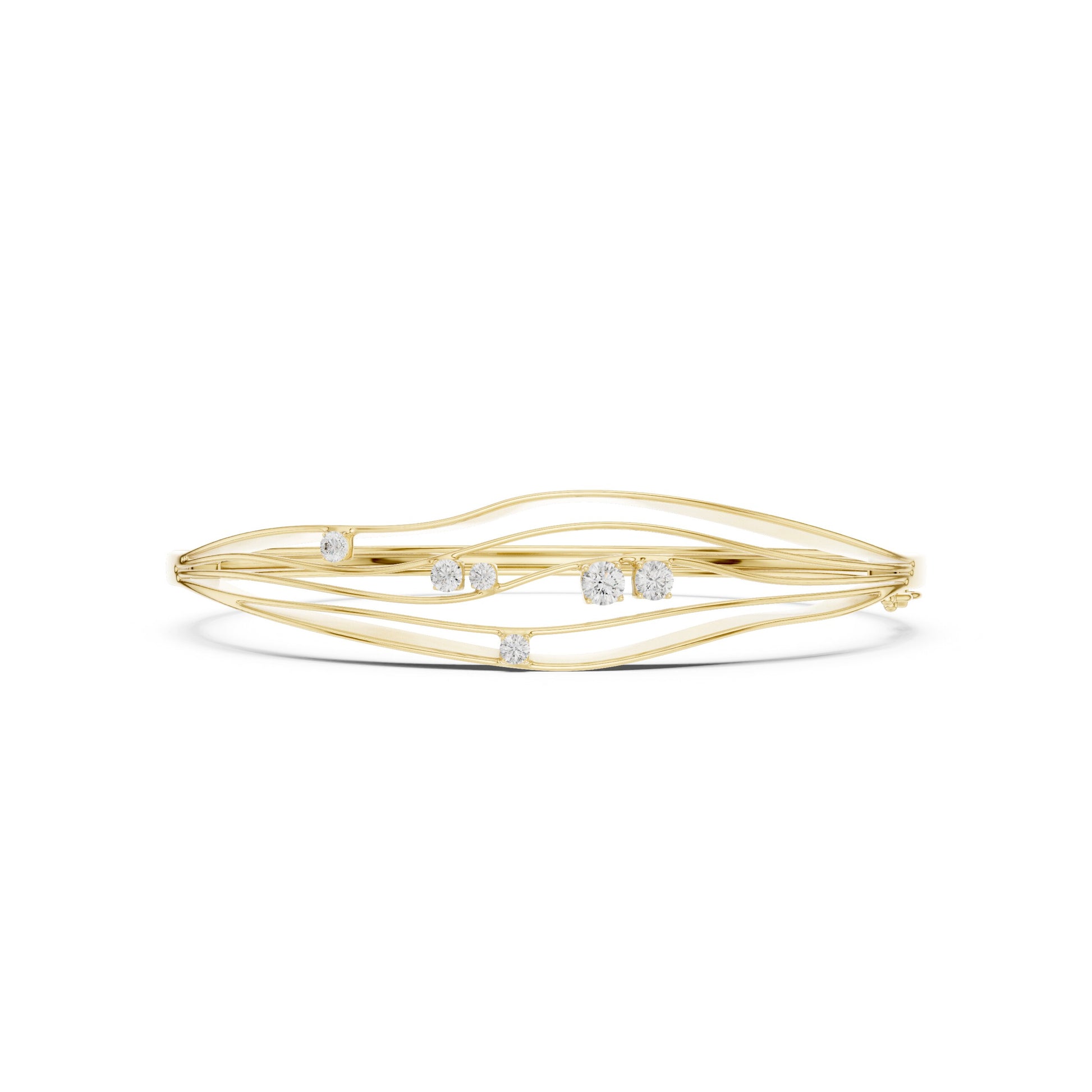 Round Bangle Lab Grown Diamond Bracelet