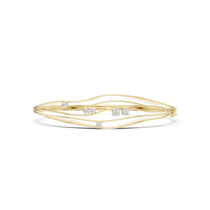 Round Bangle Lab Grown Diamond Bracelet