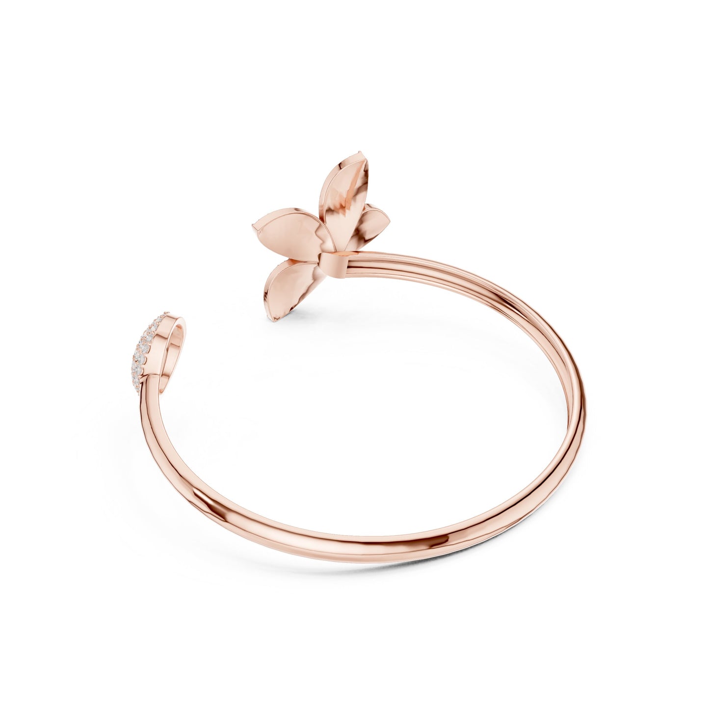 Round Cuff Lab Grown Diamond Bracelet