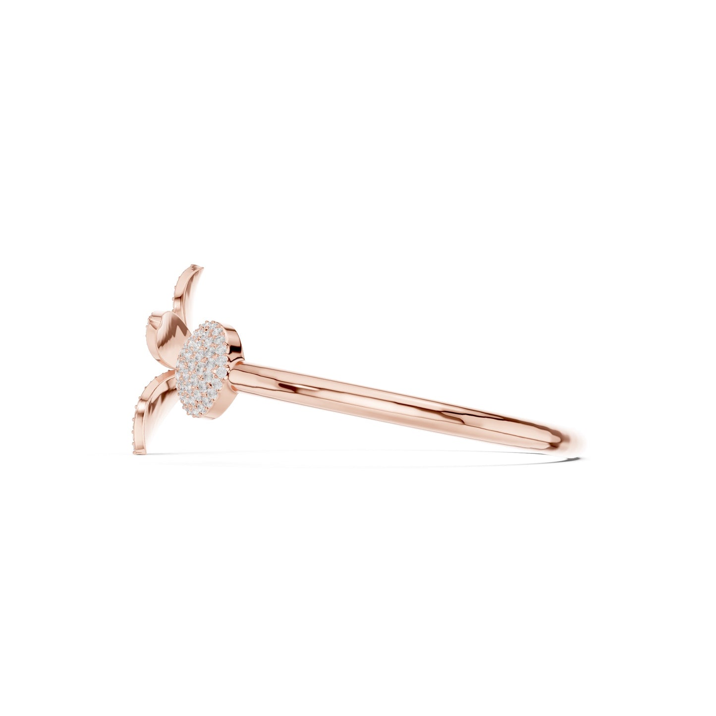 Round Cuff Lab Grown Diamond Bracelet