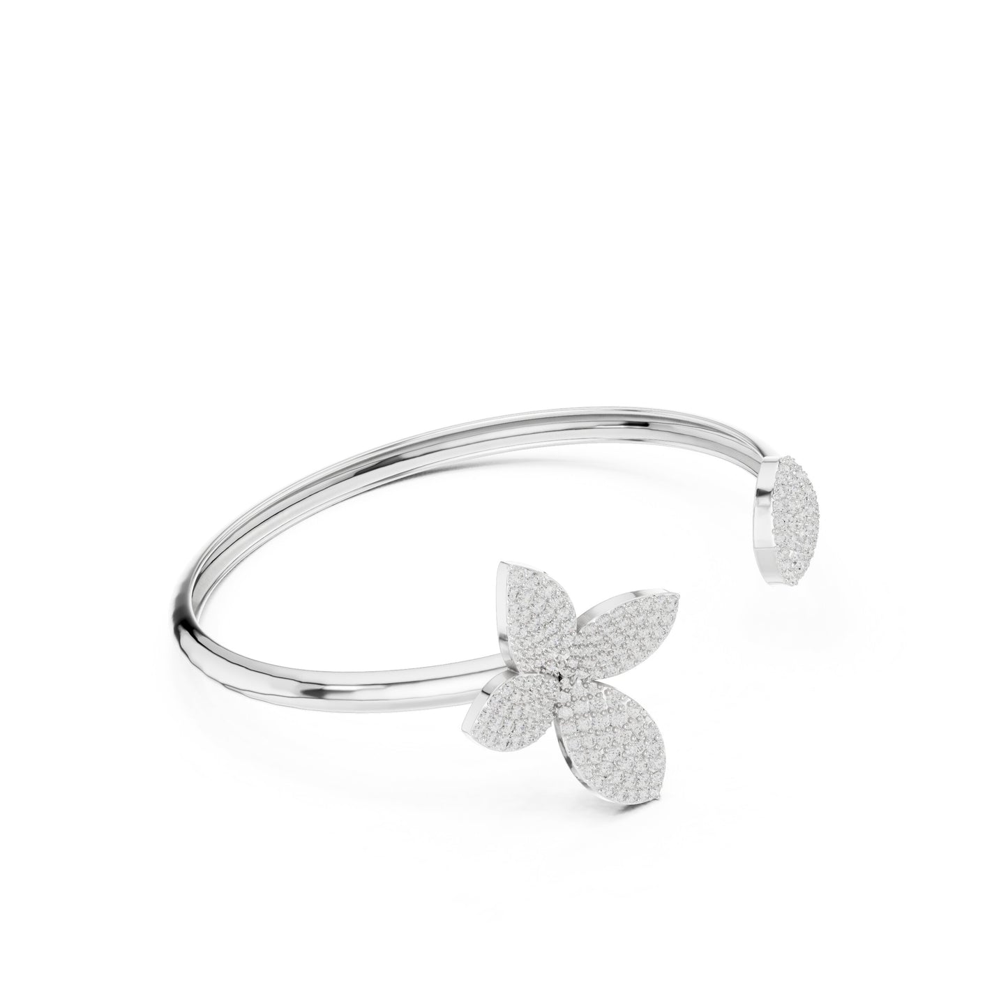 Round Cuff Lab Grown Diamond Bracelet