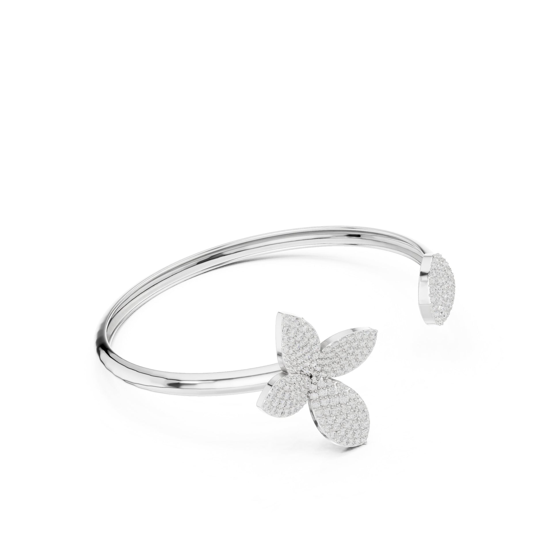 Round Cuff Lab Grown Diamond Bracelet