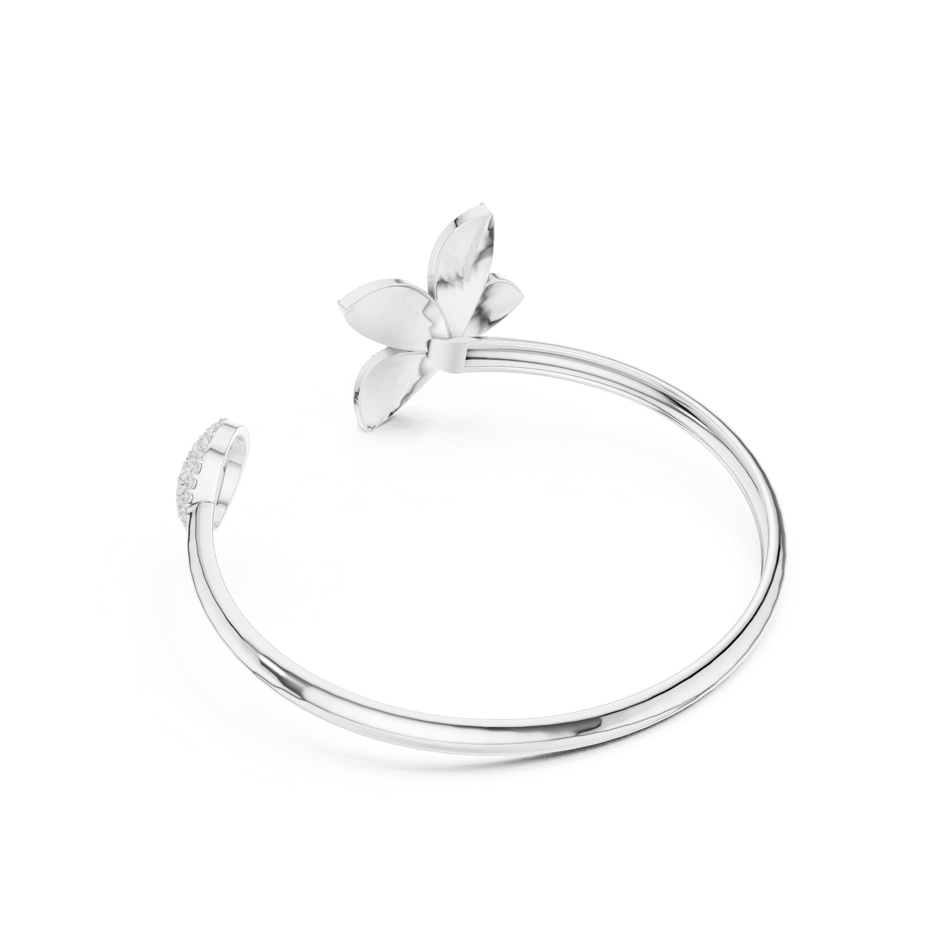 Round Cuff Lab Grown Diamond Bracelet