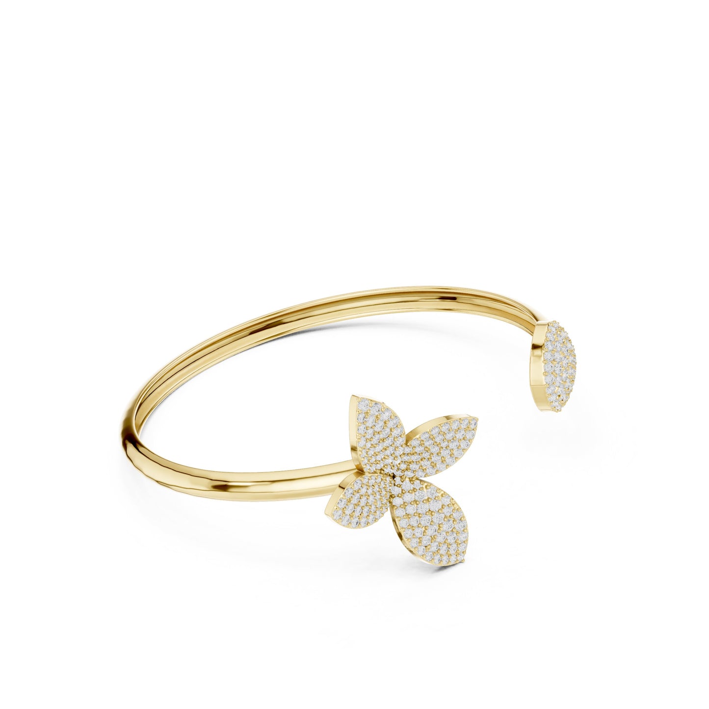 Round Cuff Lab Grown Diamond Bracelet