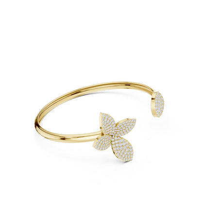 Round Cuff Lab Grown Diamond Bracelet