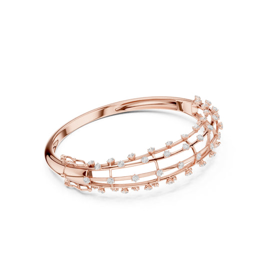 Round Bangle Lab Grown Diamond Bracelet
