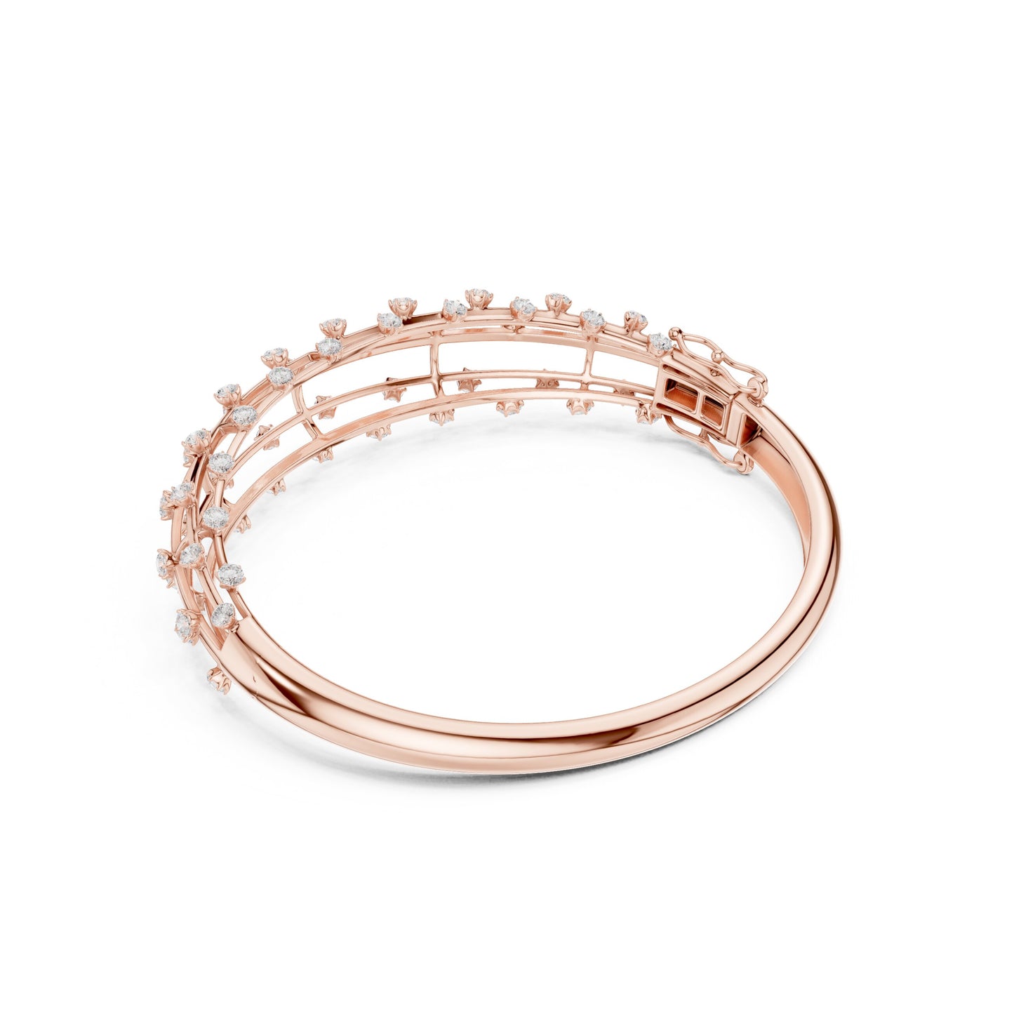 Round Bangle Lab Grown Diamond Bracelet