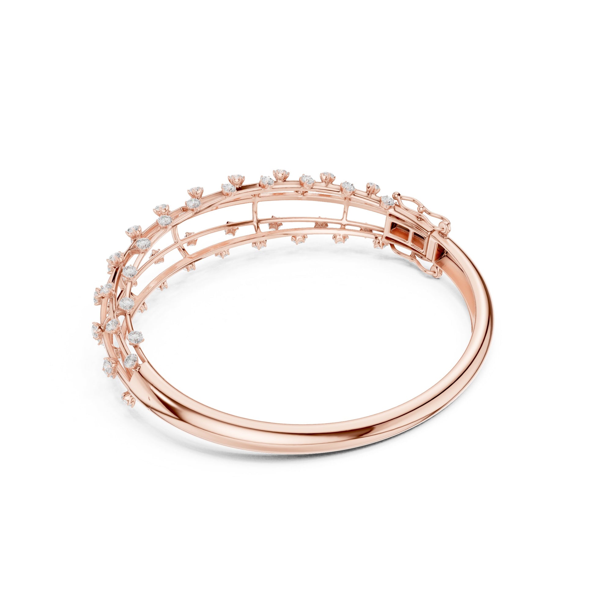 Round Bangle Lab Grown Diamond Bracelet