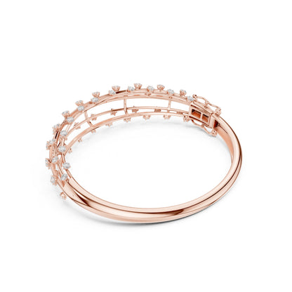 Round Bangle Lab Grown Diamond Bracelet