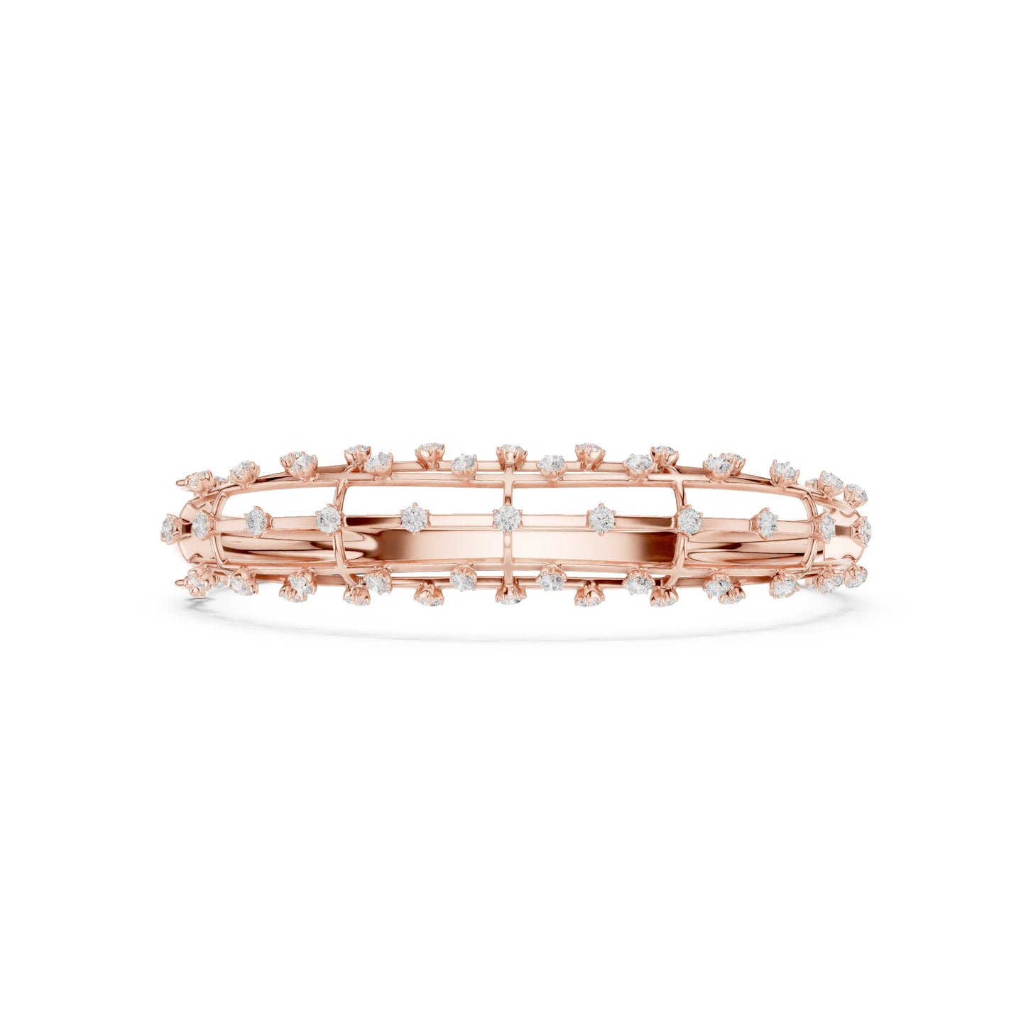 Round Bangle Lab Grown Diamond Bracelet