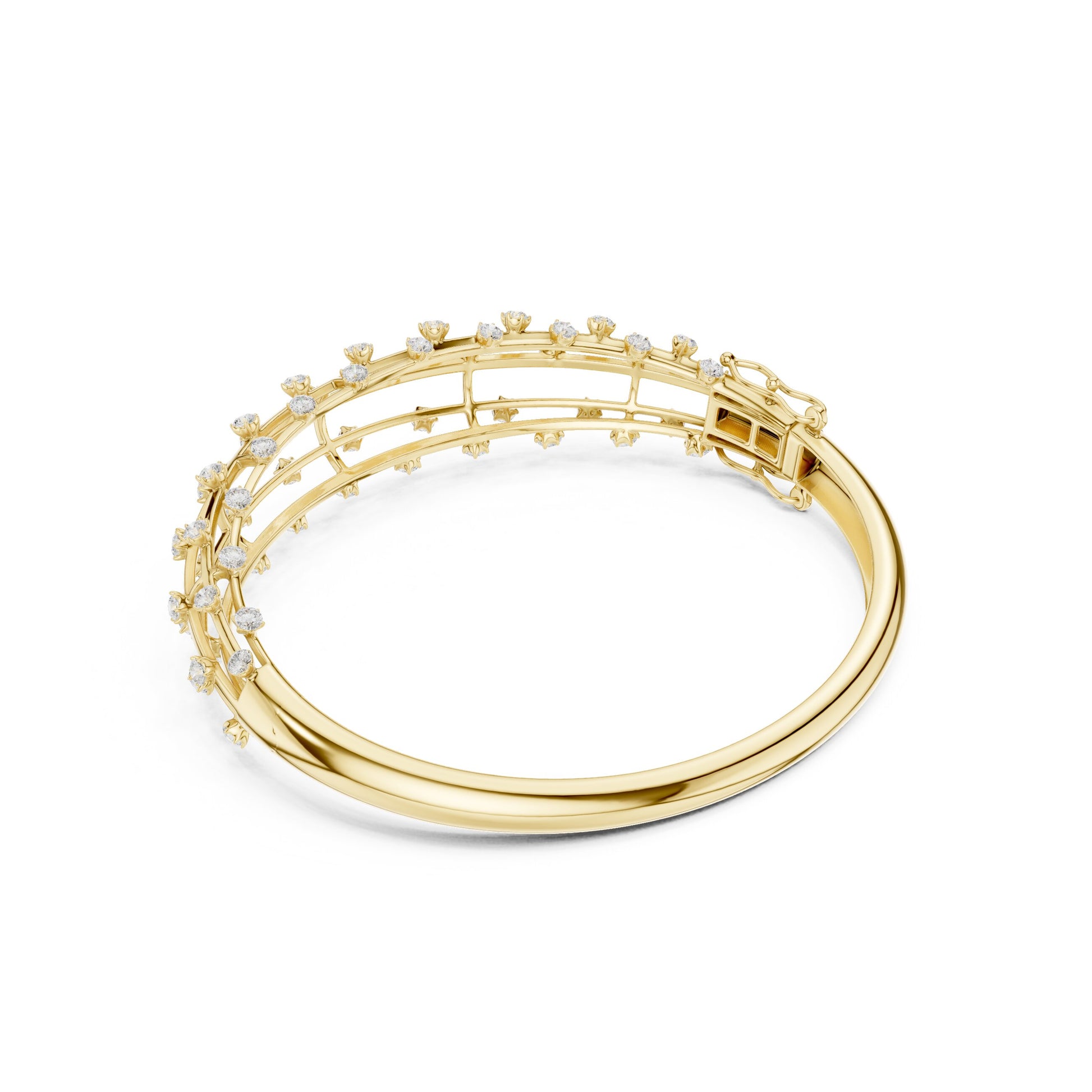 Round Bangle Lab Grown Diamond Bracelet