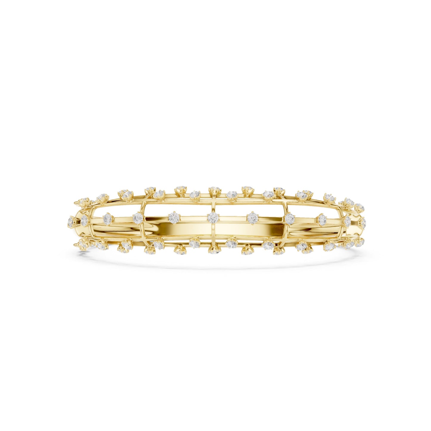 Round Bangle Lab Grown Diamond Bracelet
