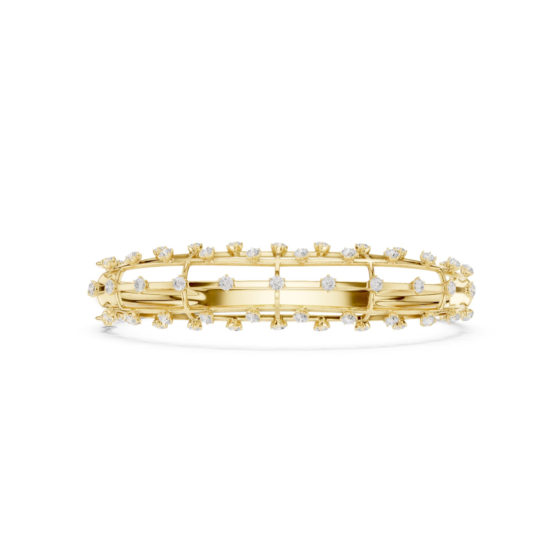 Round Bangle Lab Grown Diamond Bracelet
