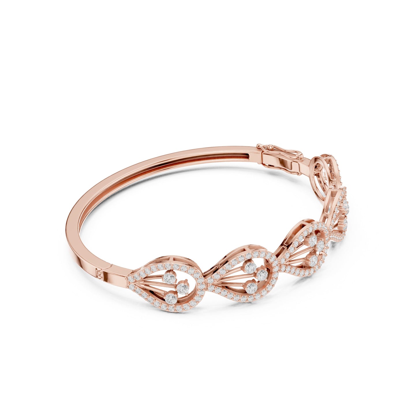 Round Bangle Lab Grown Diamond Bracelet