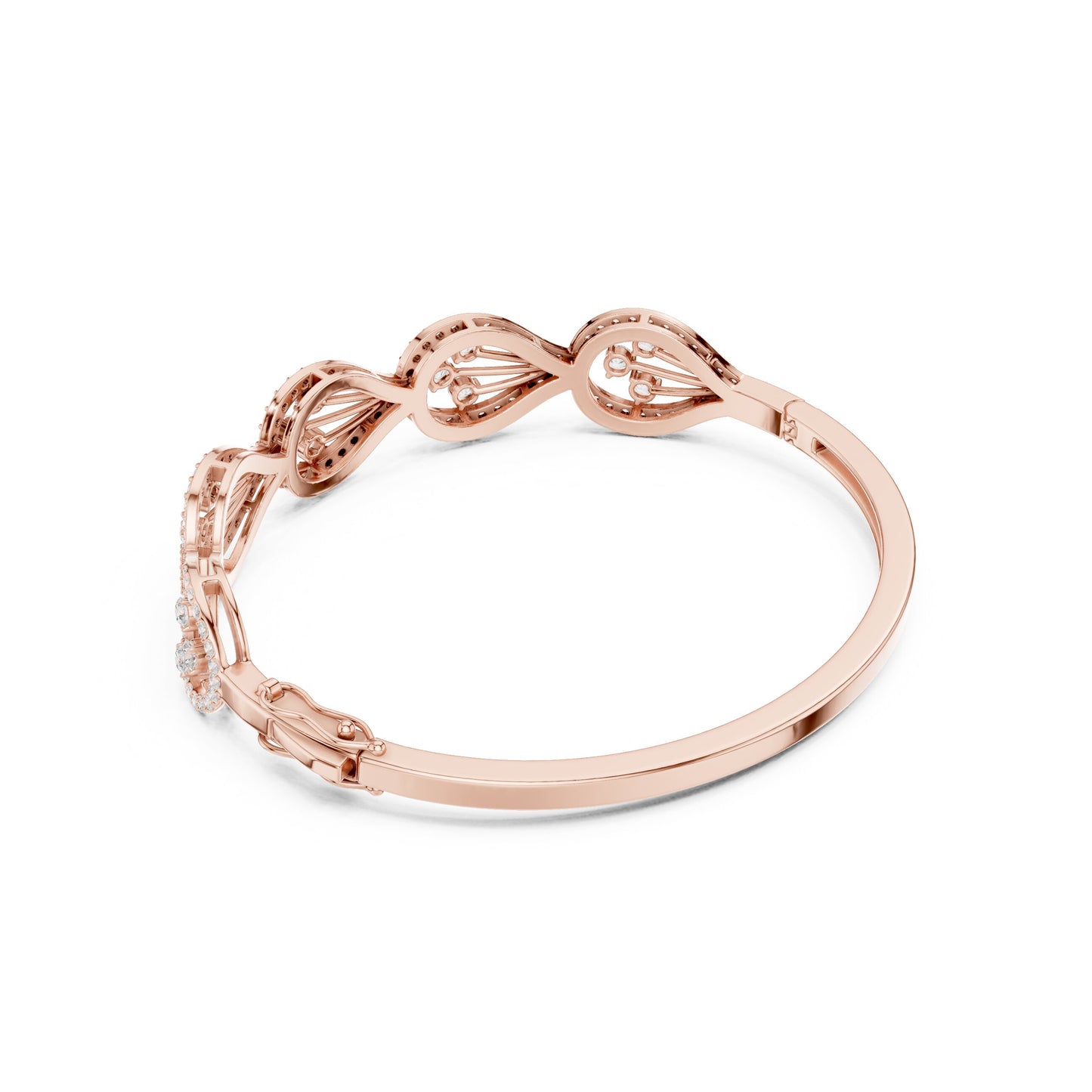 Round Bangle Lab Grown Diamond Bracelet