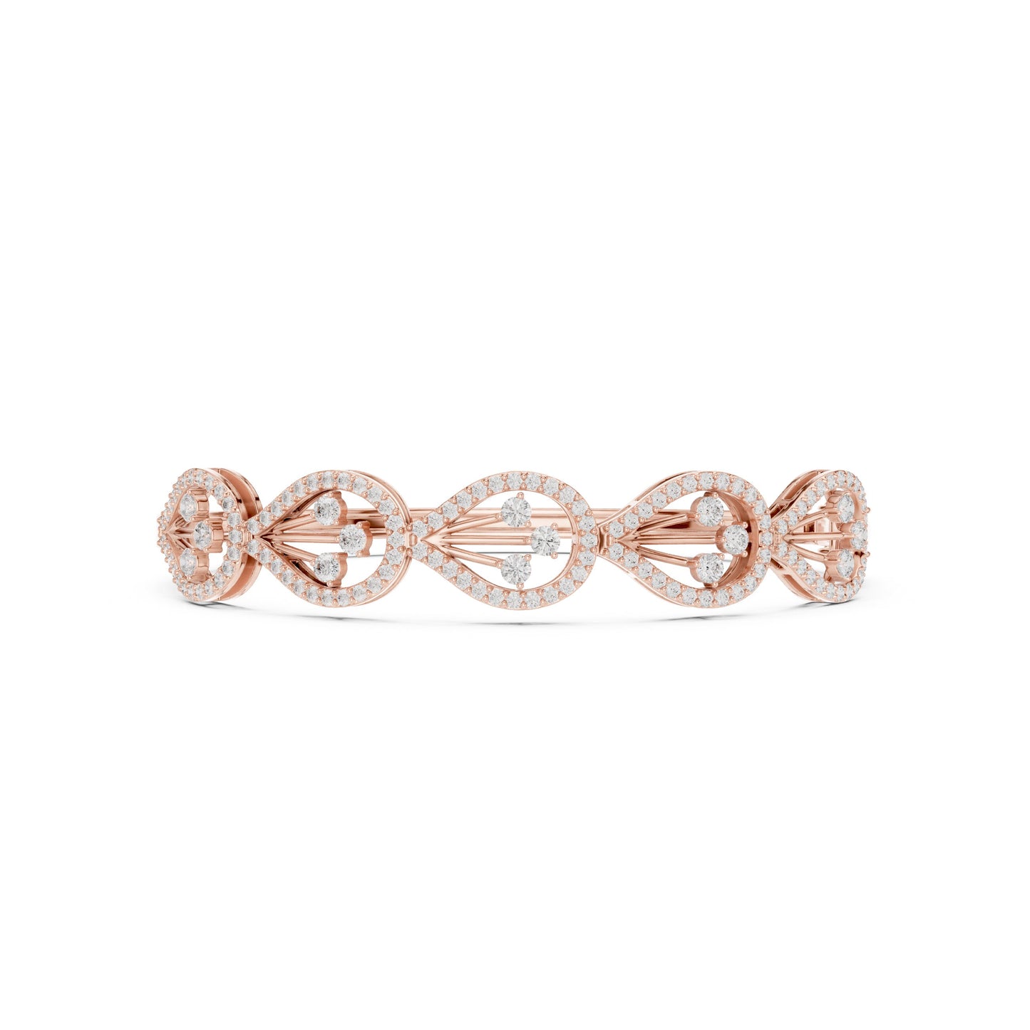 Round Bangle Lab Grown Diamond Bracelet