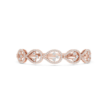 Round Bangle Lab Grown Diamond Bracelet