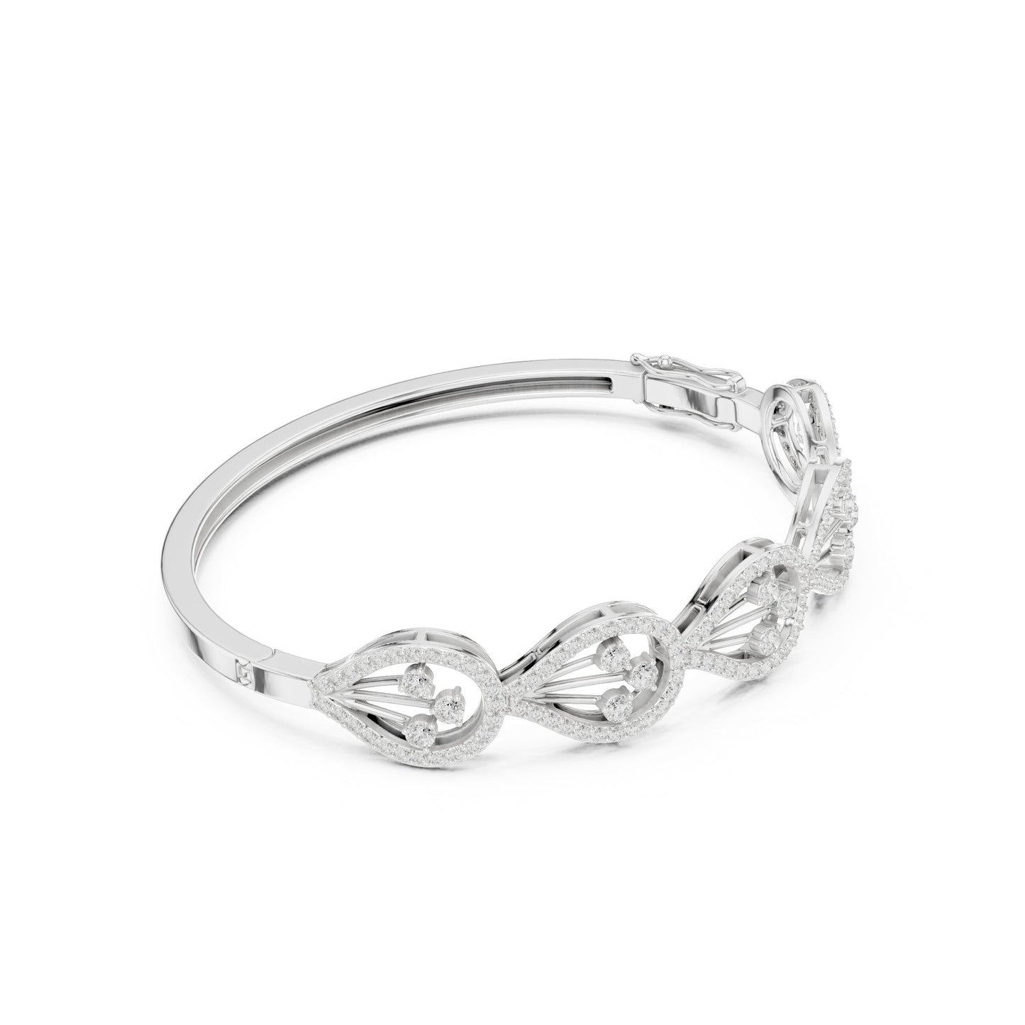 Round Bangle Lab Grown Diamond Bracelet