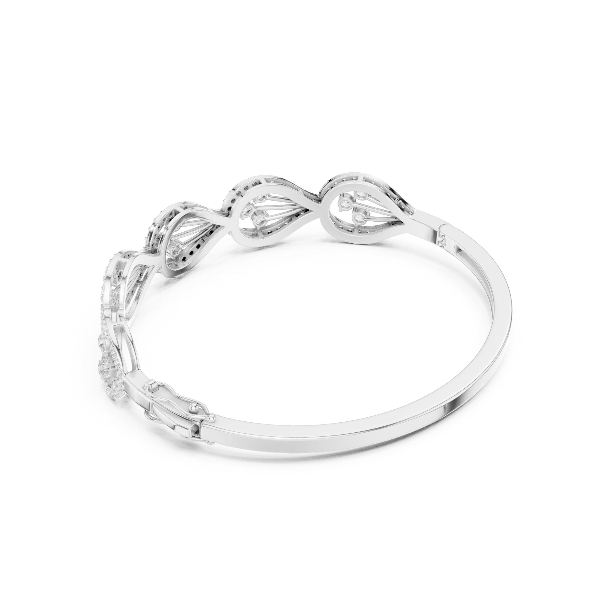 Round Bangle Lab Grown Diamond Bracelet