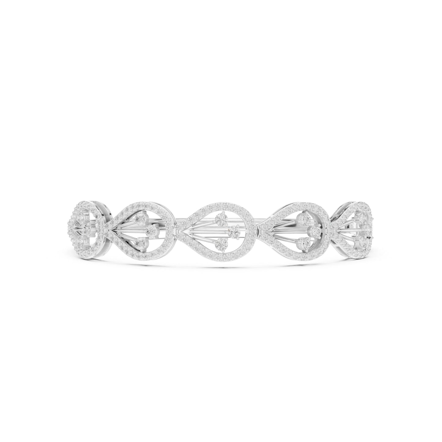 Round Bangle Lab Grown Diamond Bracelet