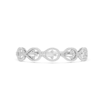 Round Bangle Lab Grown Diamond Bracelet
