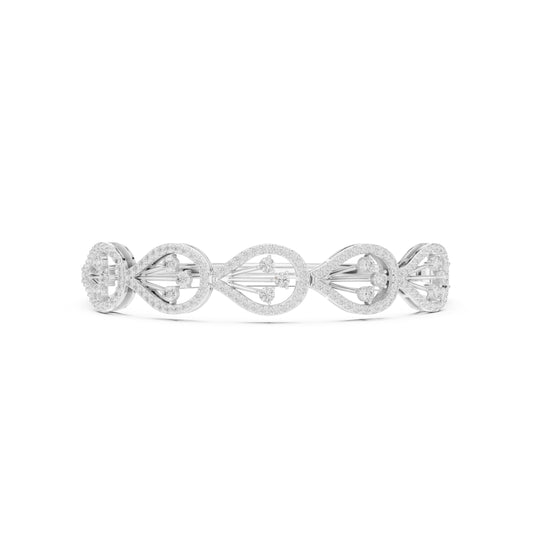 Round Bangle Lab Grown Diamond Bracelet