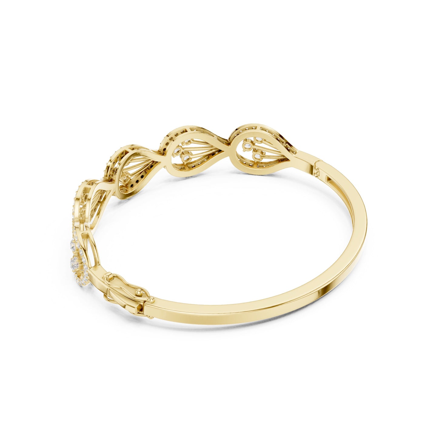 Round Bangle Lab Grown Diamond Bracelet