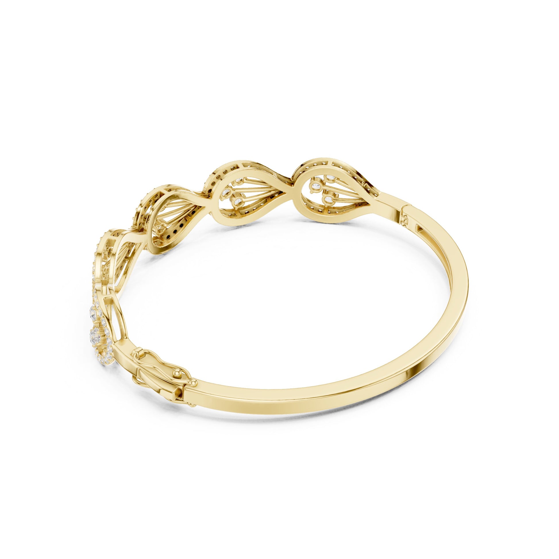 Round Bangle Lab Grown Diamond Bracelet