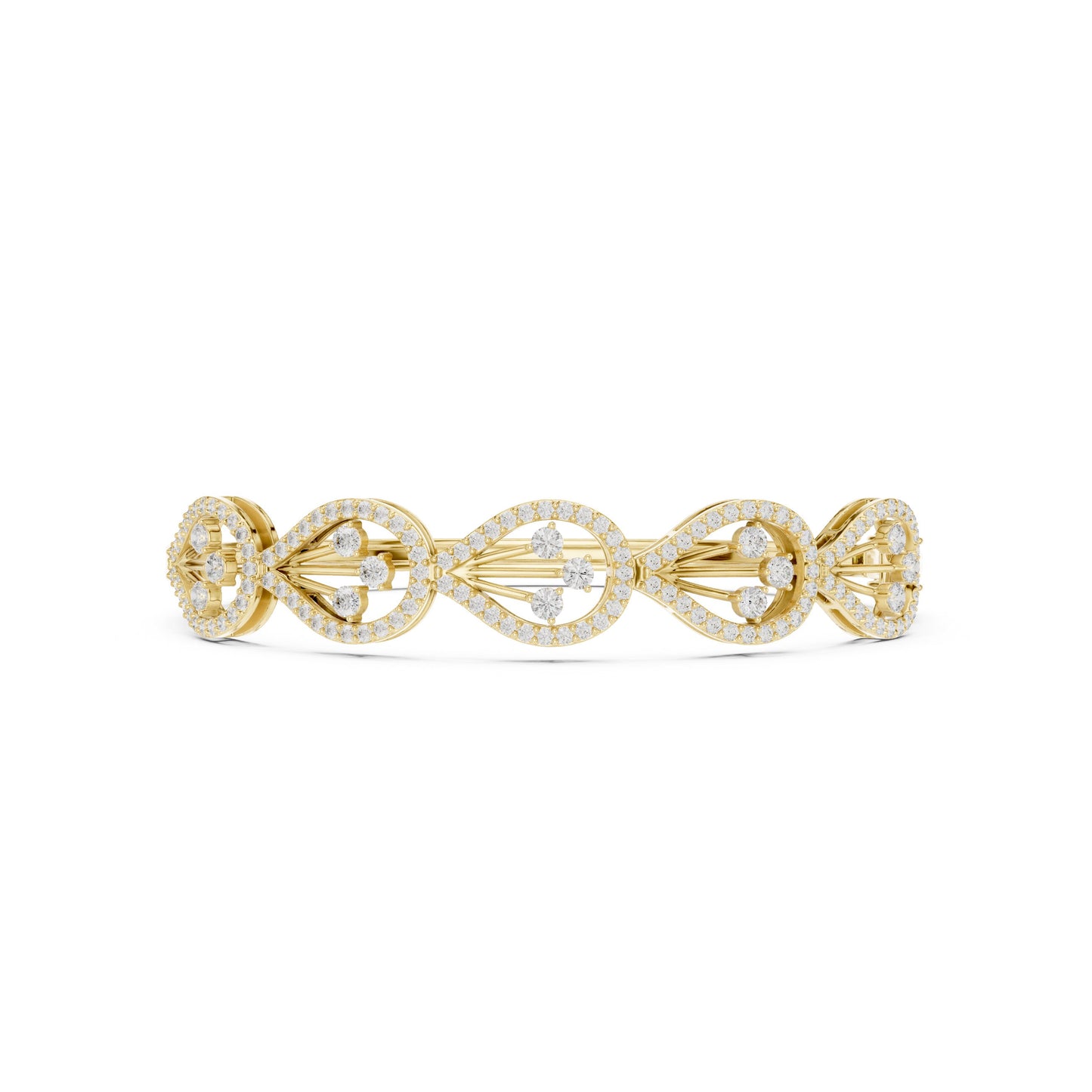 Round Bangle Lab Grown Diamond Bracelet