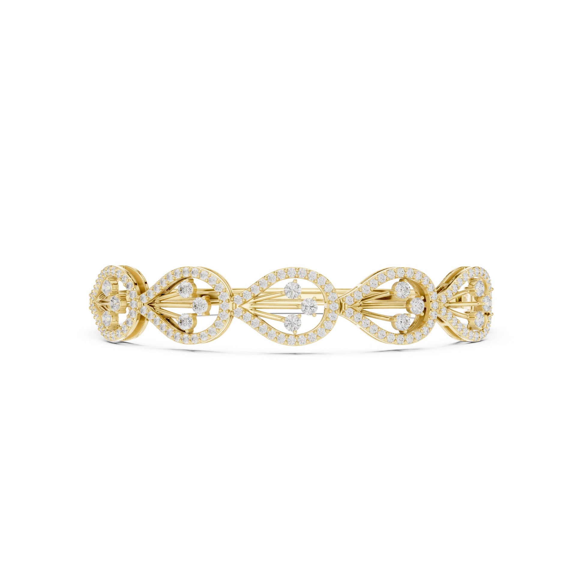 Round Bangle Lab Grown Diamond Bracelet