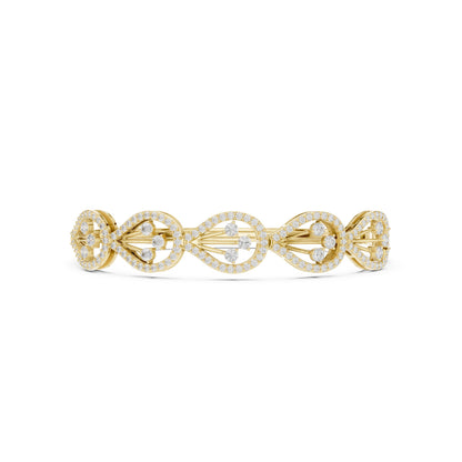 Round Bangle Lab Grown Diamond Bracelet
