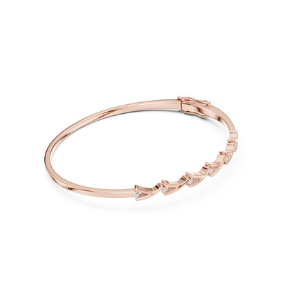 Pear Bangle Lab Grown Diamond Bracelet