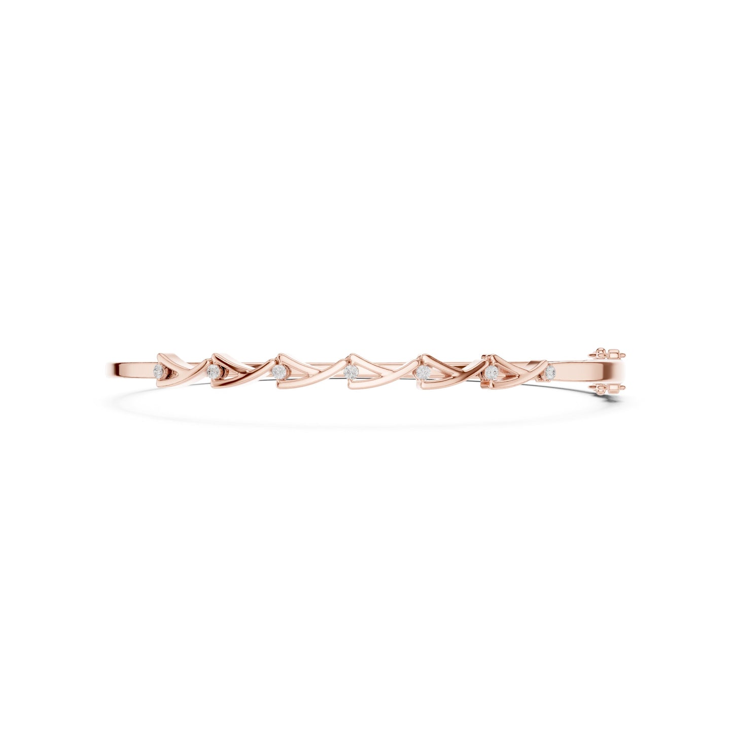 Pear Bangle Lab Grown Diamond Bracelet