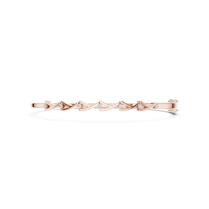 Pear Bangle Lab Grown Diamond Bracelet