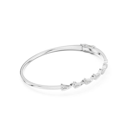 Pear Bangle Lab Grown Diamond Bracelet