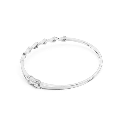 Pear Bangle Lab Grown Diamond Bracelet