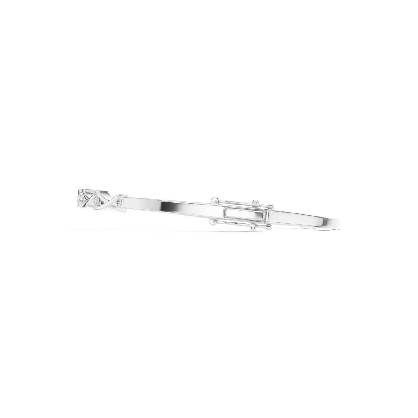Pear Bangle Lab Grown Diamond Bracelet