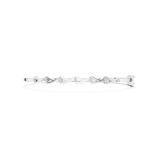 Pear Bangle Lab Grown Diamond Bracelet