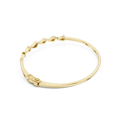 Pear Bangle Lab Grown Diamond Bracelet