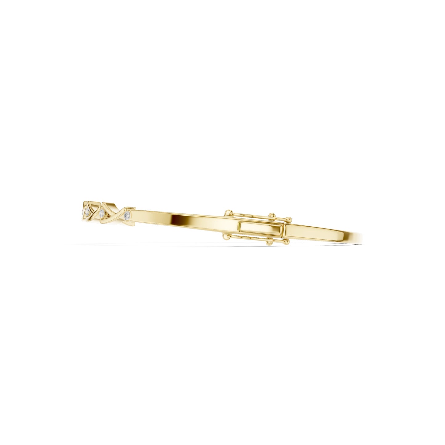 Pear Bangle Lab Grown Diamond Bracelet