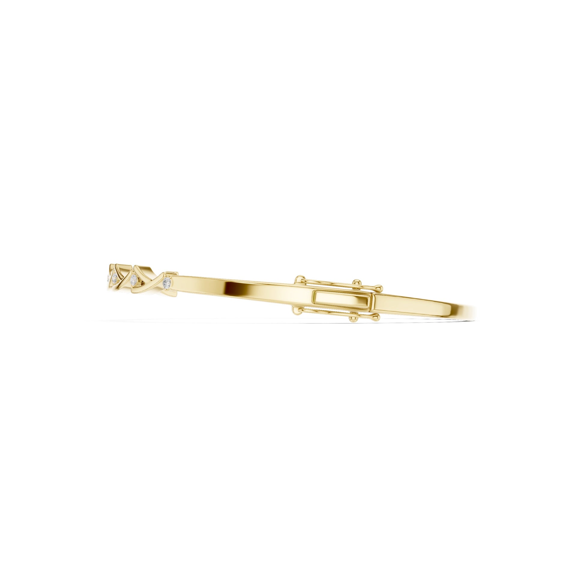 Pear Bangle Lab Grown Diamond Bracelet