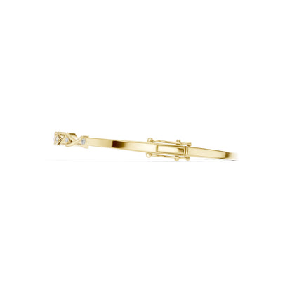Pear Bangle Lab Grown Diamond Bracelet