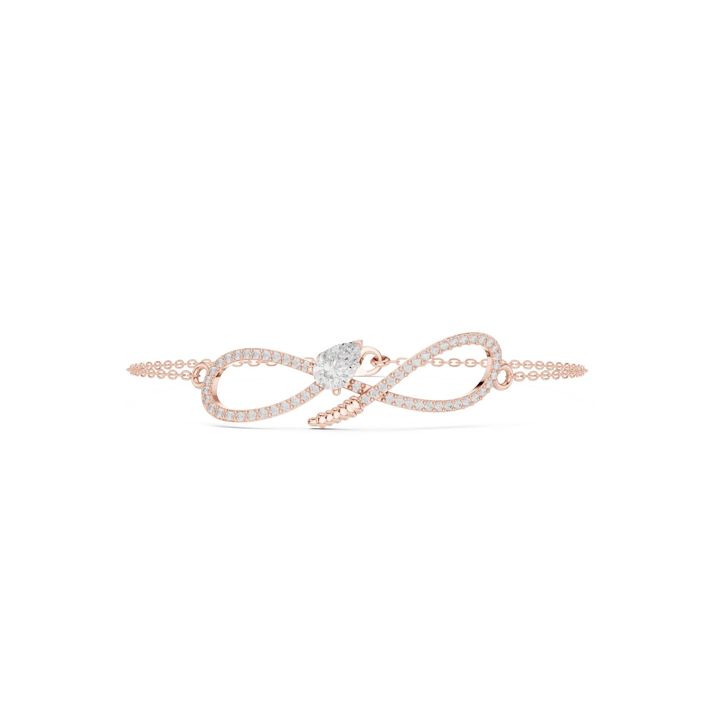 Pear Chain Lab Grown Diamond Bracelet