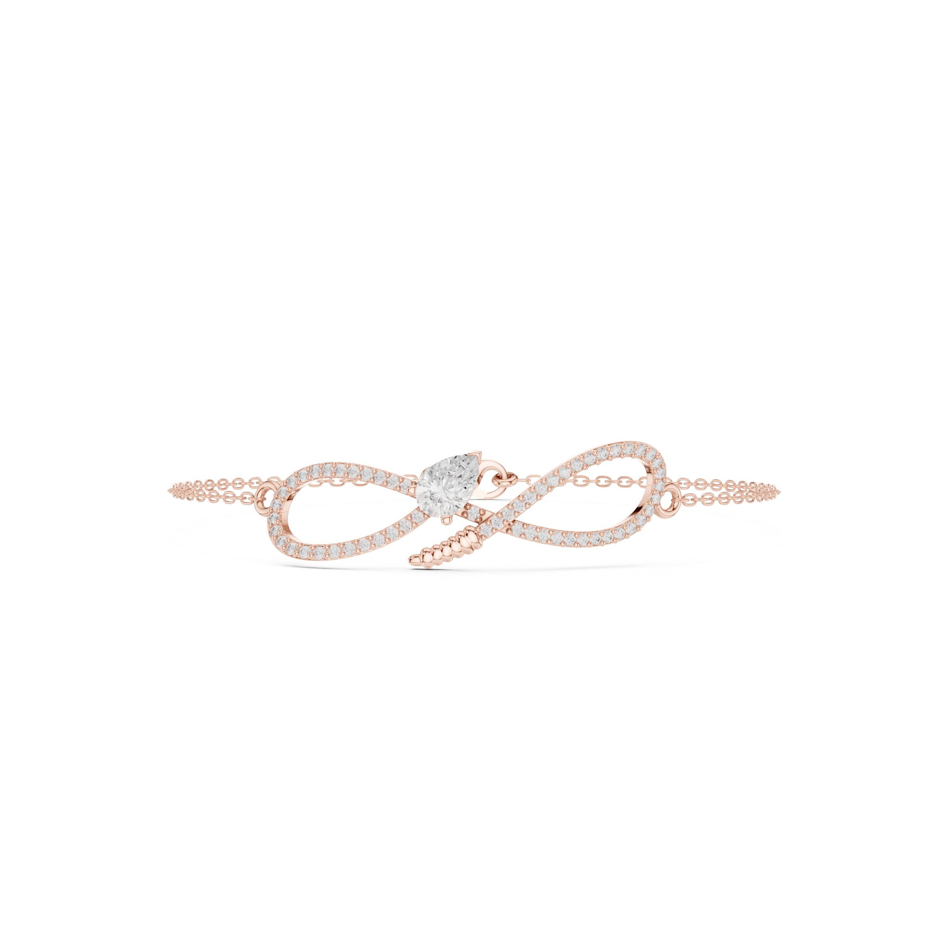 Pear Chain Lab Grown Diamond Bracelet