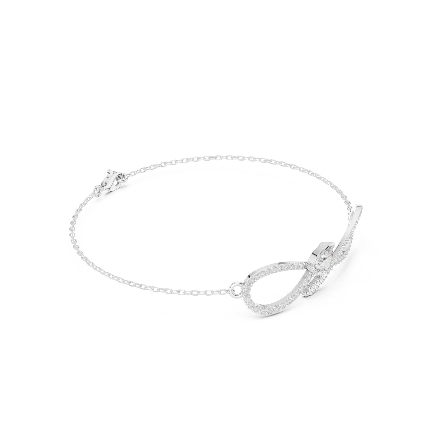Pear Chain Lab Grown Diamond Bracelet