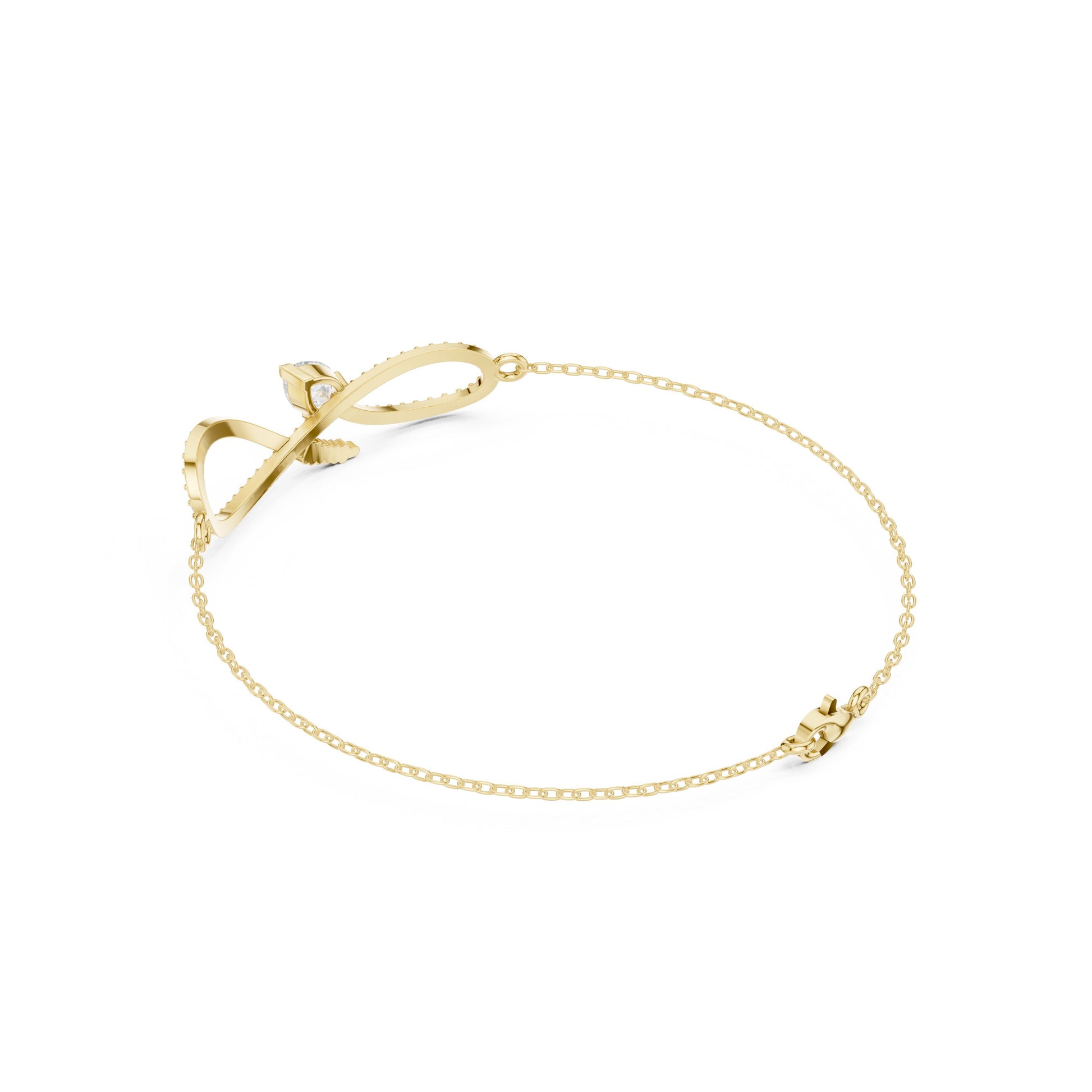 Pear Chain Lab Grown Diamond Bracelet