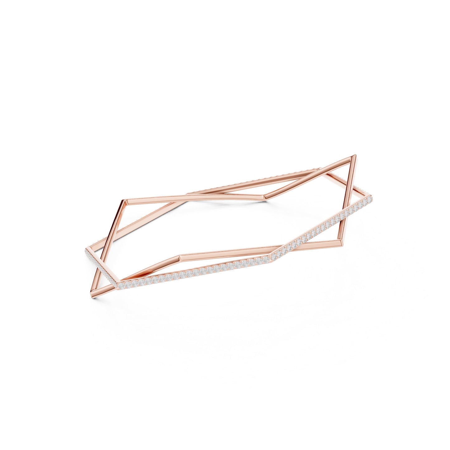 Round Bangle Lab Grown Diamond Bracelet