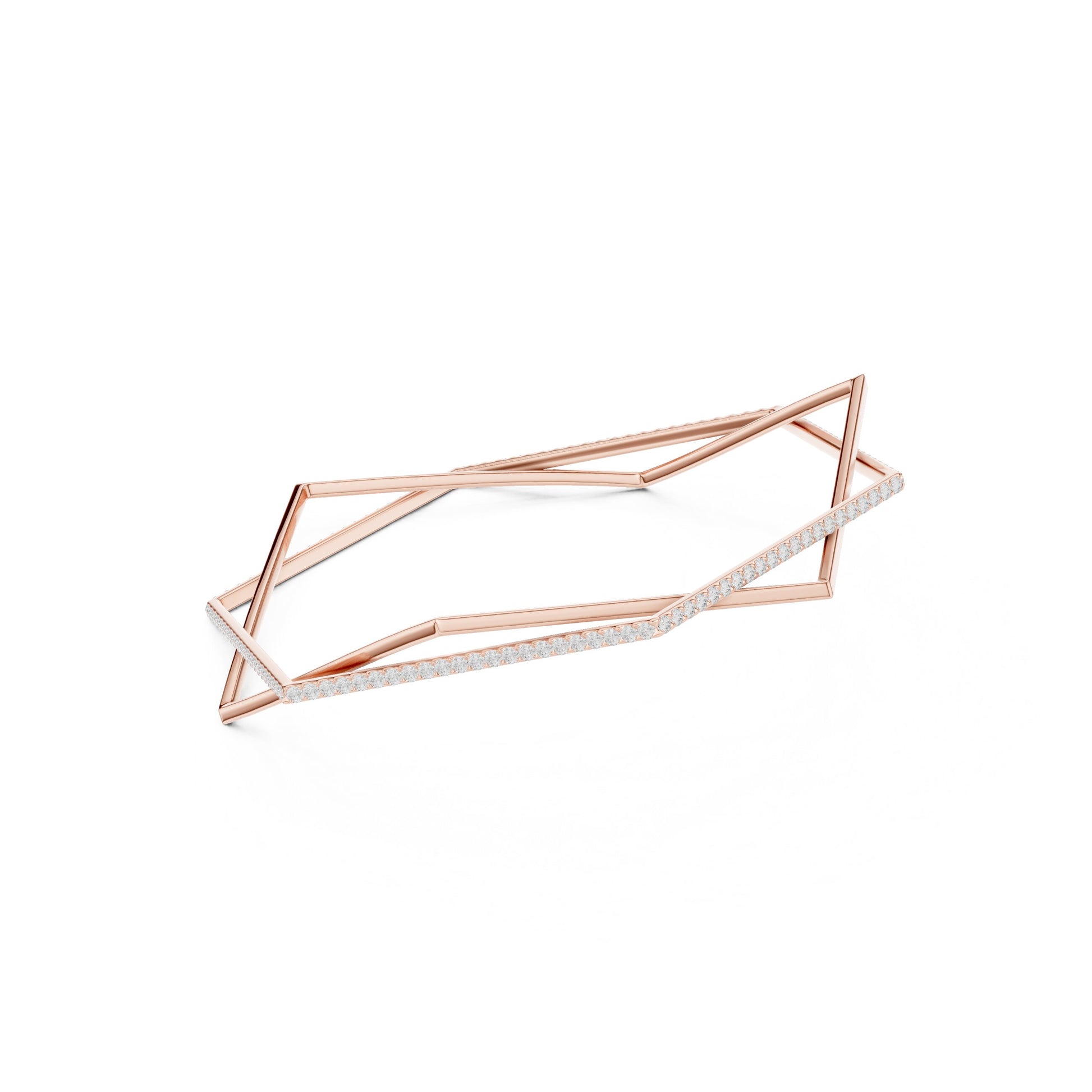 Round Bangle Lab Grown Diamond Bracelet