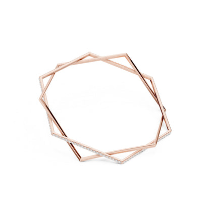 Round Bangle Lab Grown Diamond Bracelet