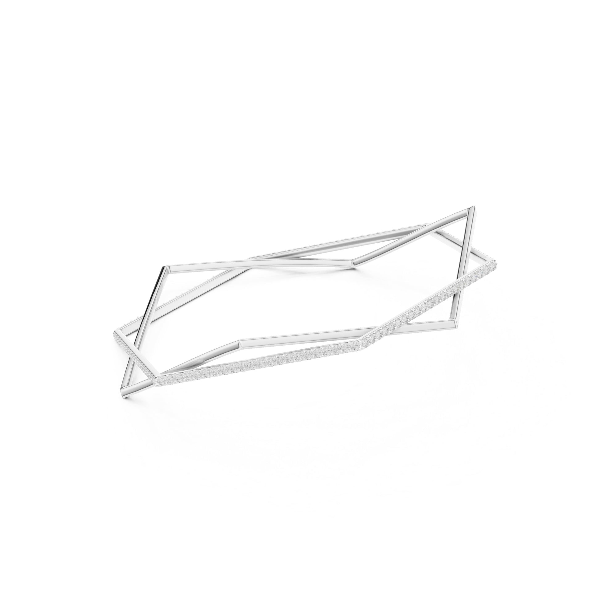 Round Bangle Lab Grown Diamond Bracelet